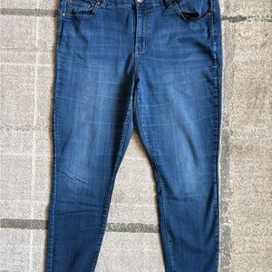 Molly & Isadora Blue Stretch Skinny Jeans Size 16